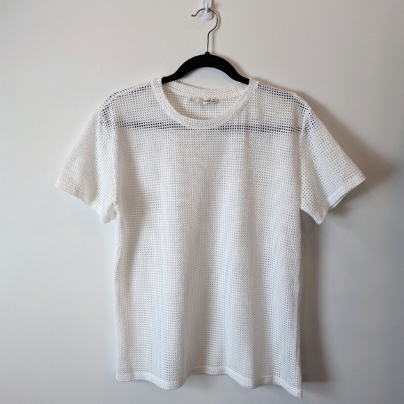 Wilfred Free White Mesh Top - Picture 1 of 4